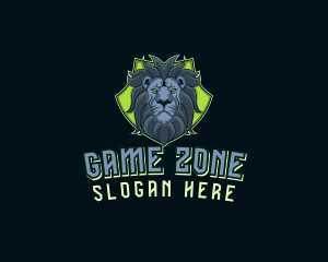 Lion Gaming Shield logo design