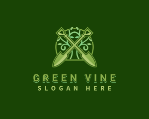 Shovel Vine Plant logo design