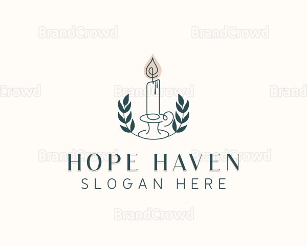 Candle Wreath Wellness Logo