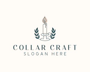 Candle Wreath Wellness logo design