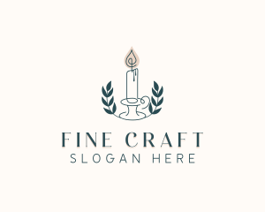 Candle Wreath Wellness logo design