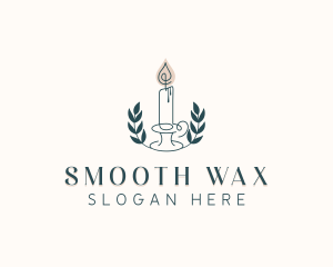 Candle Wreath Wellness logo design