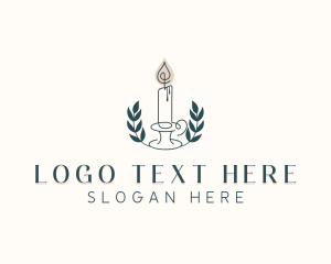 Decor - Candle Wreath Wellness logo design
