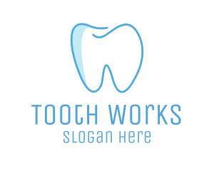 Tooth - Dental Blue Tooth Dentist logo design