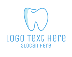 Teeth - Dental Blue Tooth Dentist logo design