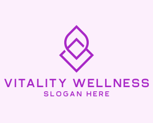 Wellness Center Spa logo design