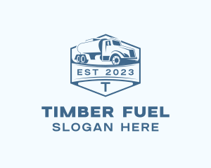 Fuel Truck Transportation logo design