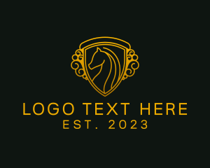 Heritage - Crest Stallion Insignia logo design