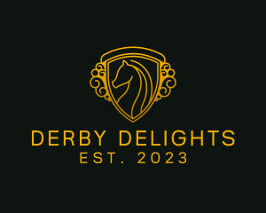 Derby - Crest Stallion Insignia logo design