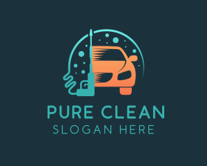 Car Wash Pressure Washing Cleaning logo design