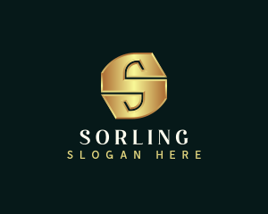 Deluxe Luxury Letter S logo design