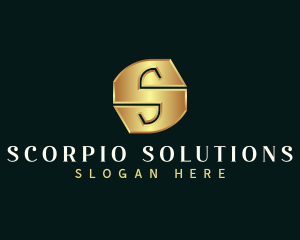 Deluxe Luxury Letter S logo design