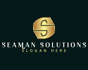 Deluxe Luxury Letter S logo design