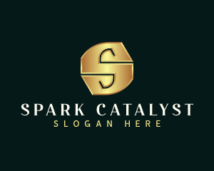 Deluxe Luxury Letter S logo design