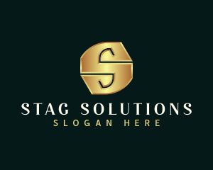 Deluxe Luxury Letter S logo design