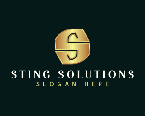 Deluxe Luxury Letter S logo design