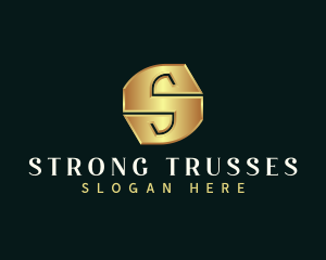 Deluxe Luxury Letter S logo design