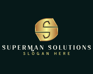 Deluxe Luxury Letter S logo design