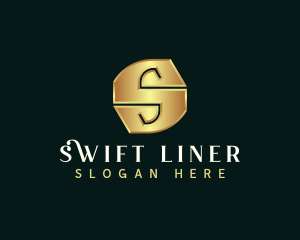 Deluxe Luxury Letter S logo design