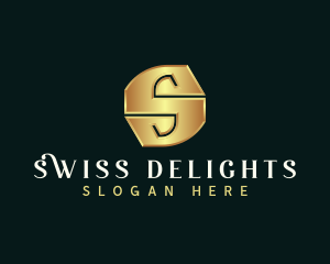 Deluxe Luxury Letter S logo design