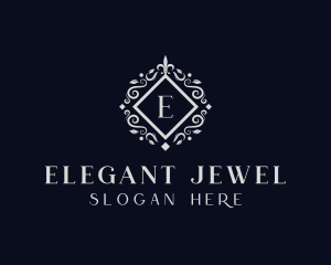 Floral Diamond Ornament logo design