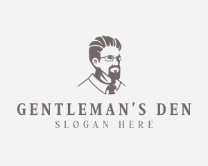 Hipster Grooming Gentleman logo design