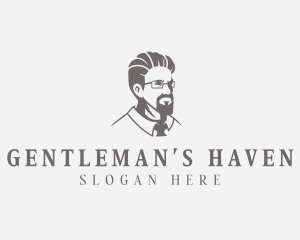 Hipster Grooming Gentleman logo design