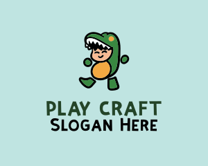 Dinosaur Baby Costume logo design