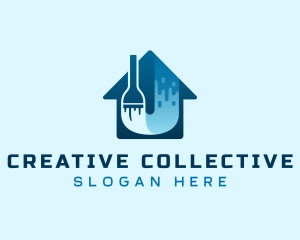 Home Paint Remodeling logo design