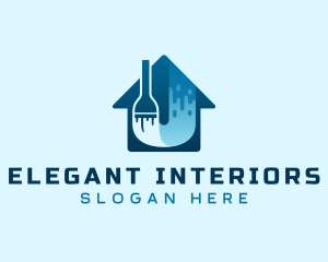 Home Paint Remodeling logo design