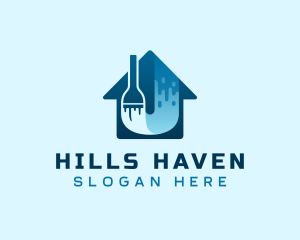 Home Paint Remodeling logo design