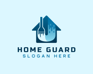 Home Paint Remodeling logo design