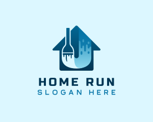 Home Paint Remodeling logo design