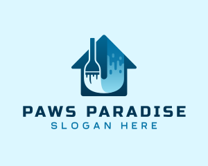 Home Paint Remodeling logo design