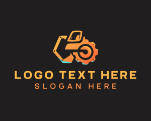 Digging - Excavator Machinery Construction logo design