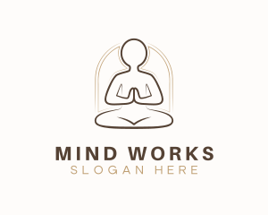 Yoga Meditate Relaxation logo design