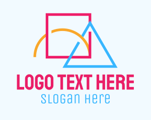 Toy Shop - Colorful Geometric Shapes logo design