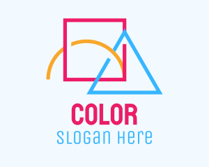 Colorful Geometric Shapes Logo