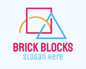 Blocks - Colorful Geometric Shapes logo design