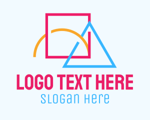 Colorful Geometric Shapes Logo