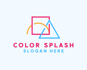 Colorful Geometric Shapes logo design