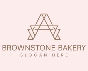 Brown - Brown Real Estate Letter A logo design