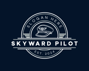Aircraft Pilot Cap logo design