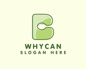 Vegan Spoon Letter B Logo