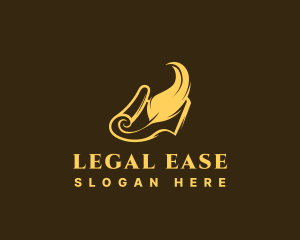 Legal Document Quill  logo design