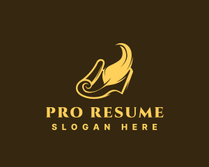 Resume - Legal Document Quill logo design