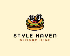 Hot Chips - Cool Sunglasses Burger logo design