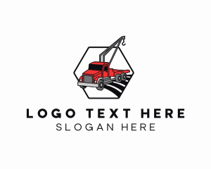 Haulage - Automotive Tow Truck logo design