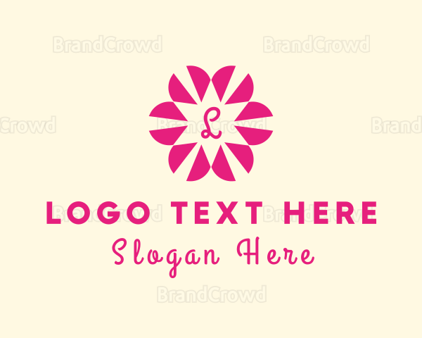 Flower Frame Garden Florist Logo