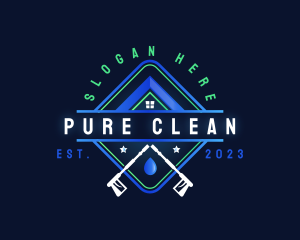 House Cleaning Pressure Washing logo design